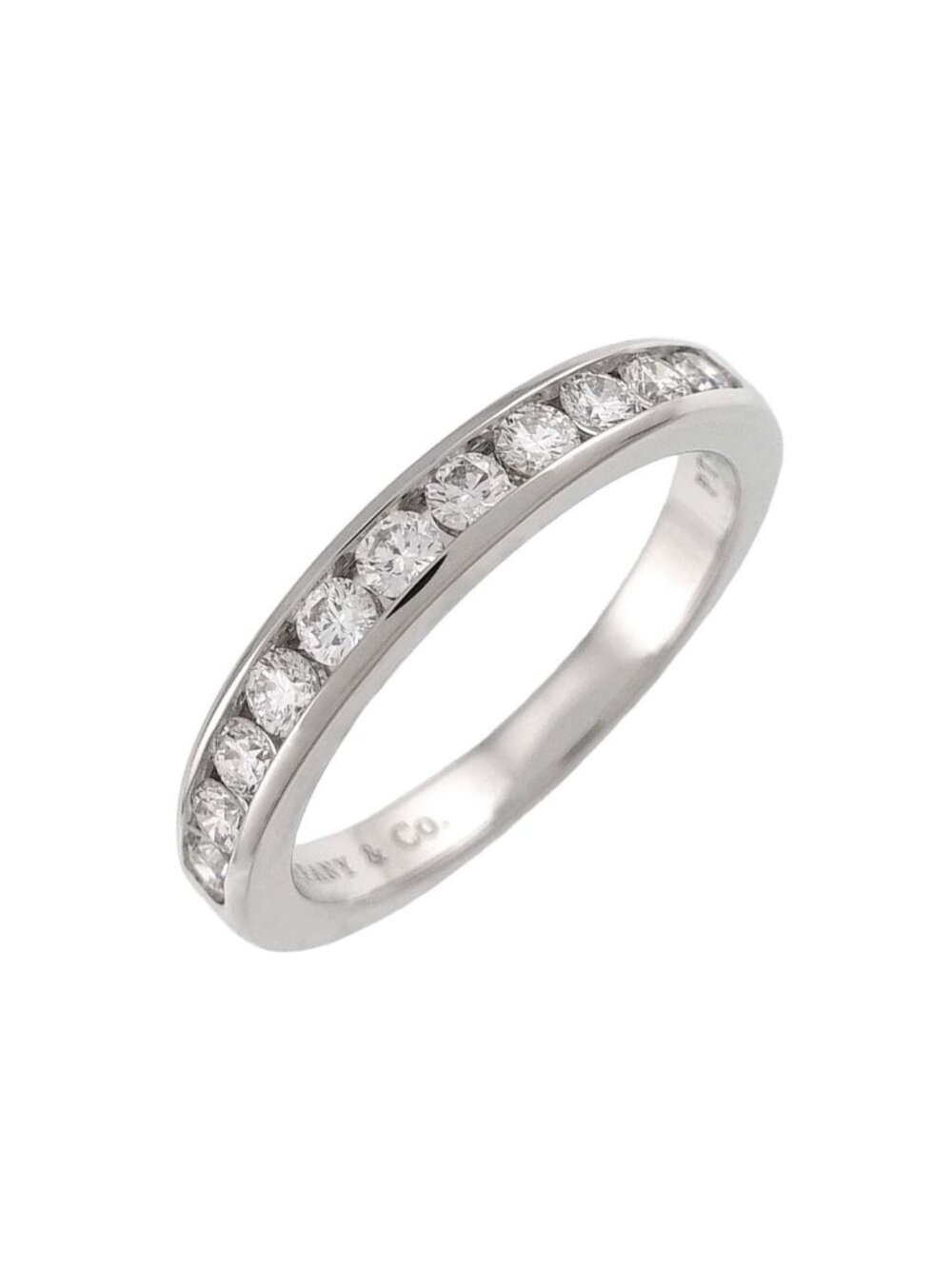 Tiffany & Co Half Circle Ring Diamond Platinum